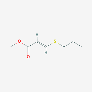 molecular formula C7H12O2S B2806166 methyl 3-(propylsulfanyl)prop-2-enoate, E CAS No. 62739-90-6