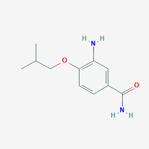 molecular formula C11H16N2O2 B2806232 3-Amino-4-isobutoxybenzamide CAS No. 1153119-79-9