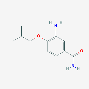 B2806232 3-Amino-4-(2-methylpropoxy)benzamide CAS No. 1153119-79-9