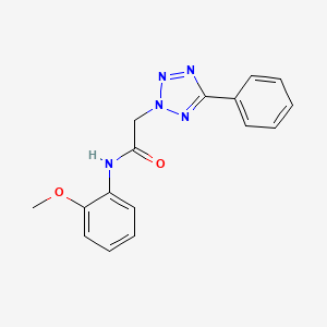 molecular formula C16H15N5O2 B2806243 N-(2-methoxyphenyl)-2-(5-phenyl-2H-1,2,3,4-tetrazol-2-yl)acetamide CAS No. 337503-17-0