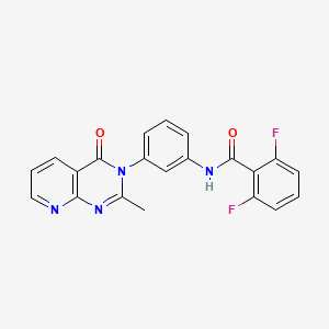 B2806320 2,6-difluoro-N-[3-(2-methyl-4-oxopyrido[2,3-d]pyrimidin-3-yl)phenyl]benzamide CAS No. 941927-63-5