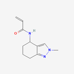 molecular formula C11H15N3O B2806388 N-(2-Methyl-4,5,6,7-tetrahydroindazol-4-yl)prop-2-enamide CAS No. 2224251-31-2