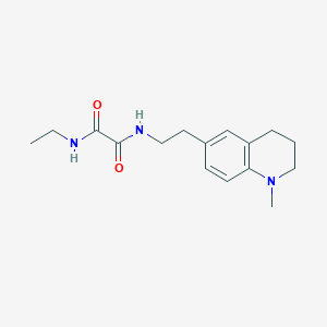 molecular formula C16H23N3O2 B2806402 N1-ethyl-N2-(2-(1-methyl-1,2,3,4-tetrahydroquinolin-6-yl)ethyl)oxalamide CAS No. 946209-51-4