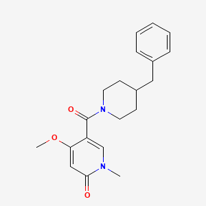 5-(4-benzylpiperidine-1-carbonyl)-4-methoxy-1-methylpyridin-2(1H)-one