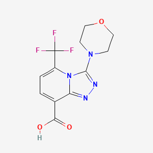 3-Morpholino-5-(trifluoromethyl)-[1,2,4]triazolo[4,3-a]pyridine-8-carboxylic acid