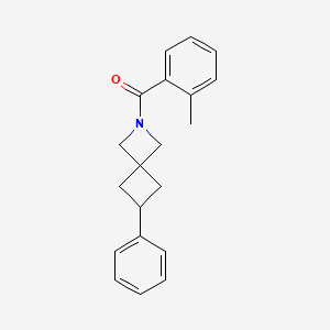 B2806465 (2-Methylphenyl)-(6-phenyl-2-azaspiro[3.3]heptan-2-yl)methanone CAS No. 2379975-24-1