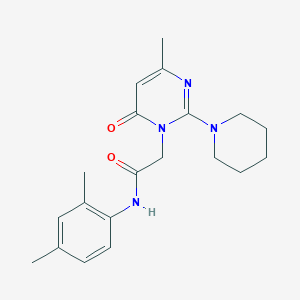 molecular formula C20H26N4O2 B2806497 N-(2,4-dimethylphenyl)-2-[4-methyl-6-oxo-2-(piperidin-1-yl)-1,6-dihydropyrimidin-1-yl]acetamide CAS No. 1251710-96-9