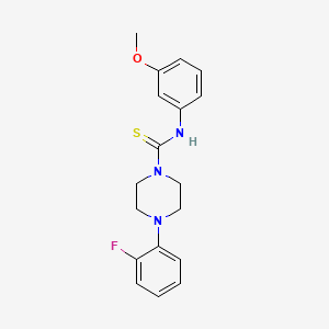 molecular formula C18H20FN3OS B2806505 4-(2-fluorophenyl)-N-(3-methoxyphenyl)piperazine-1-carbothioamide CAS No. 461460-06-0