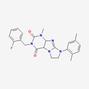 8-(2,5-dimethylphenyl)-3-[(2-fluorophenyl)methyl]-1-methyl-1H,2H,3H,4H,6H,7H,8H-imidazo[1,2-g]purine-2,4-dione