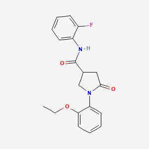 1-(2-ethoxyphenyl)-N-(2-fluorophenyl)-5-oxopyrrolidine-3-carboxamide