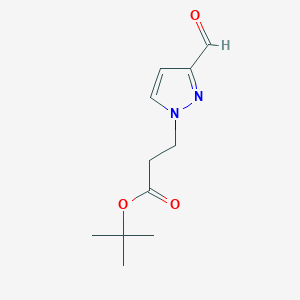 Tert-butyl 3-(3-formylpyrazol-1-yl)propanoate