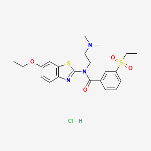 N-(2-(dimethylamino)ethyl)-N-(6-ethoxybenzo[d]thiazol-2-yl)-3-(ethylsulfonyl)benzamide hydrochloride