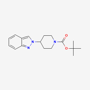 molecular formula C17H23N3O2 B2806616 tert-butyl 4-(2H-indazol-2-yl)piperidine-1-carboxylate CAS No. 2062562-14-3