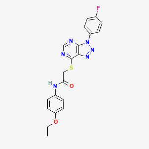 N-(4-ethoxyphenyl)-2-((3-(4-fluorophenyl)-3H-[1,2,3]triazolo[4,5-d]pyrimidin-7-yl)thio)acetamide