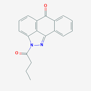 molecular formula C18H14N2O2 B280664 2-butyryldibenzo[cd,g]indazol-6(2H)-one 