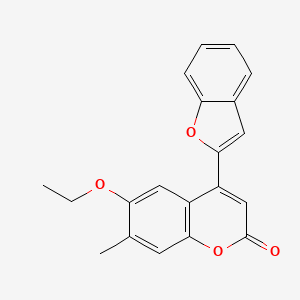 4-(1-benzofuran-2-yl)-6-ethoxy-7-methyl-2H-chromen-2-one