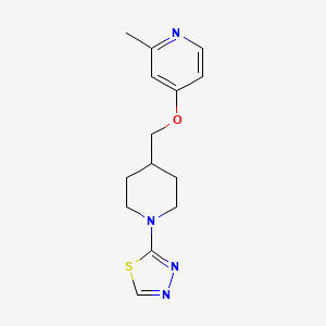 2-[4-[(2-Methylpyridin-4-yl)oxymethyl]piperidin-1-yl]-1,3,4-thiadiazole