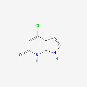 molecular formula C7H5ClN2O B2806688 4-chloro-1H-pyrrolo[2,3-b]pyridin-6-ol CAS No. 1190321-61-9