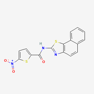 molecular formula C16H9N3O3S2 B2806699 N-(naphtho[2,1-d]thiazol-2-yl)-5-nitrothiophene-2-carboxamide CAS No. 325987-81-3