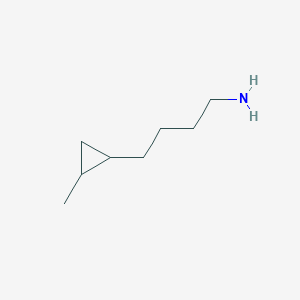 molecular formula C8H17N B2806721 4-(2-Methylcyclopropyl)butan-1-amine CAS No. 2157726-44-6