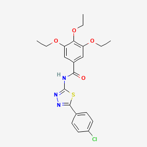 N-[5-(4-chlorophenyl)-1,3,4-thiadiazol-2-yl]-3,4,5-triethoxybenzamide