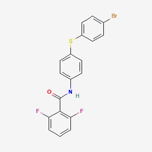 N-{4-[(4-bromophenyl)sulfanyl]phenyl}-2,6-difluorobenzenecarboxamide