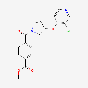 Methyl 4-(3-((3-chloropyridin-4-yl)oxy)pyrrolidine-1-carbonyl)benzoate