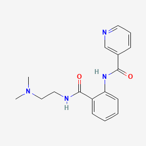 molecular formula C17H20N4O2 B2806777 N-(2-{[2-(dimethylamino)ethyl]carbamoyl}phenyl)pyridine-3-carboxamide CAS No. 947913-09-9