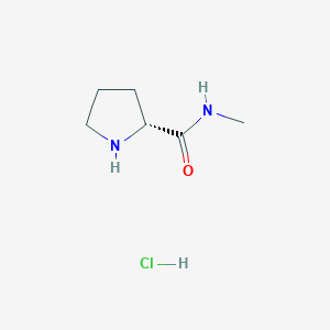 molecular formula C6H13ClN2O B2806779 N-Methyl-D-prolinamide hydrochloride CAS No. 1986576-34-4; 66877-05-2