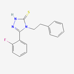 5-(2-fluorophenyl)-4-(2-phenylethyl)-4H-1,2,4-triazole-3-thiol