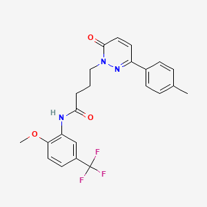 N-(2-methoxy-5-(trifluoromethyl)phenyl)-4-(6-oxo-3-(p-tolyl)pyridazin-1(6H)-yl)butanamide