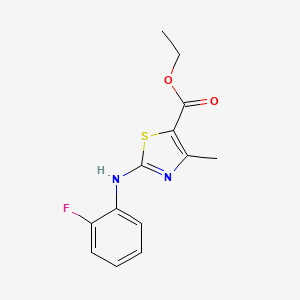 Ethyl 2-[(2-fluorophenyl)amino]-4-methyl-1,3-thiazole-5-carboxylate