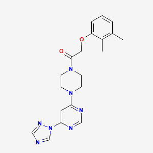 1-(4-(6-(1H-1,2,4-triazol-1-yl)pyrimidin-4-yl)piperazin-1-yl)-2-(2,3-dimethylphenoxy)ethanone
