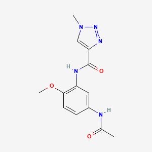 N-(5-acetamido-2-methoxyphenyl)-1-methyl-1H-1,2,3-triazole-4-carboxamide
