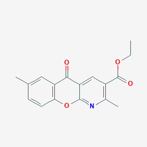 ethyl 2,7-dimethyl-5-oxo-5H-chromeno[2,3-b]pyridine-3-carboxylate