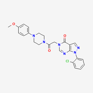 1-(2-chlorophenyl)-5-{2-[4-(4-methoxyphenyl)piperazin-1-yl]-2-oxoethyl}-1H,4H,5H-pyrazolo[3,4-d]pyrimidin-4-one