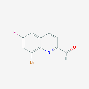 8-Bromo-6-fluoroquinoline-2-carbaldehyde