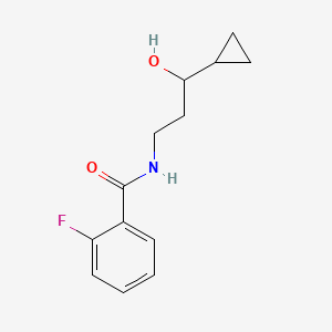 N-(3-cyclopropyl-3-hydroxypropyl)-2-fluorobenzamide