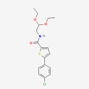 5-(4-Chlorophenyl)-N-(2,2-diethoxyethyl)thiophene-2-carboxamide