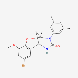 8-bromo-3-(3,5-dimethylphenyl)-10-methoxy-2-methyl-5,6-dihydro-2H-2,6-methanobenzo[g][1,3,5]oxadiazocin-4(3H)-one