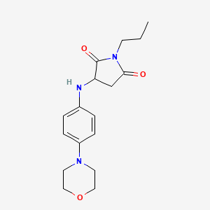 3-((4-Morpholinophenyl)amino)-1-propylpyrrolidine-2,5-dione