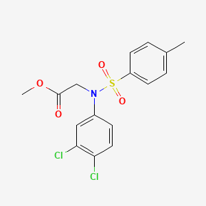 Methyl N-(3,4-dichlorophenyl)-N-[(4-methylphenyl)sulfonyl]glycinate