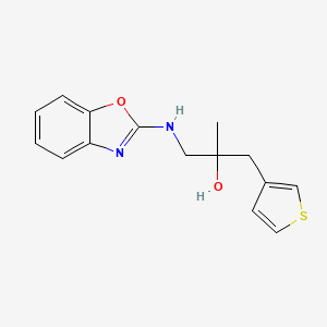 1-(1,3-Benzoxazol-2-ylamino)-2-methyl-3-thiophen-3-ylpropan-2-ol