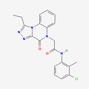 N-(3-chloro-2-methylphenyl)-2-(1-ethyl-4-oxo-[1,2,4]triazolo[4,3-a]quinoxalin-5(4H)-yl)acetamide