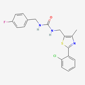 1-((2-(2-Chlorophenyl)-4-methylthiazol-5-yl)methyl)-3-(4-fluorobenzyl)urea