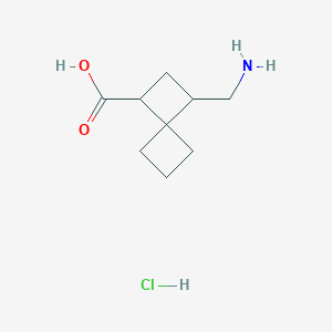 1-(Aminomethyl)spiro[3.3]heptane-3-carboxylic acid;hydrochloride