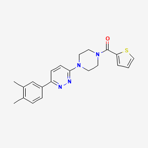 (4-(6-(3,4-Dimethylphenyl)pyridazin-3-yl)piperazin-1-yl)(thiophen-2-yl)methanone