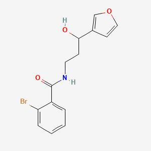 2-bromo-N-(3-(furan-3-yl)-3-hydroxypropyl)benzamide