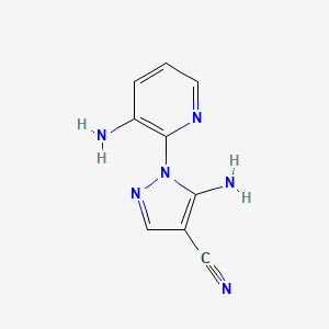 5-amino-1-(3-amino-2-pyridinyl)-1H-pyrazole-4-carbonitrile