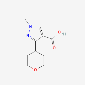 1-methyl-3-(oxan-4-yl)-1H-pyrazole-4-carboxylic acid